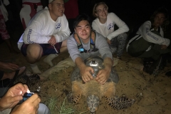 Students with Milky Way. Photo: Hannah Ratcliff